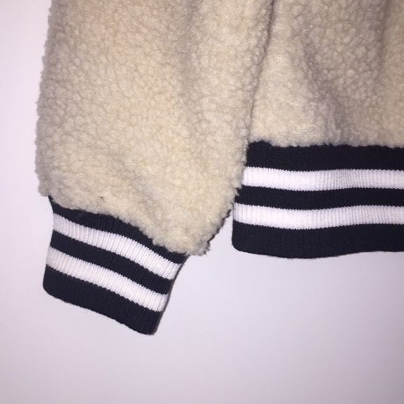 BDG Cream sherpa zip up jacket - Picture 7 of 10